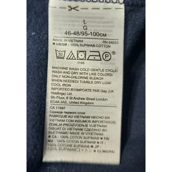 Banana Republic Navy Bell Sleeved Pullover Top Size Large - Picture 6 of 6